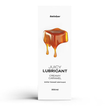 Лубрикант на водній основі Satisfyer Juicy Lubricant Creamy Caramel water based 300 мл – купити