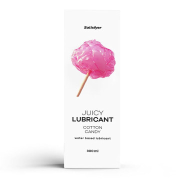 Лубрикант на водній основі Satisfyer Juicy Lubricant Cotton Candy water based 300 мл – купити