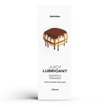 Лубрикант на водній основі Satisfyer Juicy Lubricant Tasteful Tiramisu water based 300 мл – купити