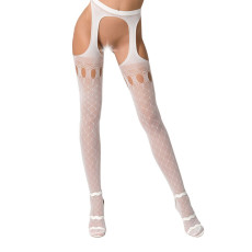 Эротические колготки-бодистокинг Passion white