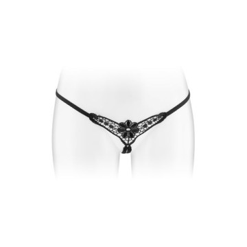 Трусики-стрінги з доступом Fashion Secret DANUTA Black – купити