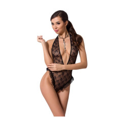 Боди монокини с глубоким декольте OTAVIA BODY black XXL/XXXL