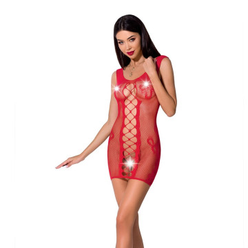 Відверта сукня-сітка Passion BS073 red – купити