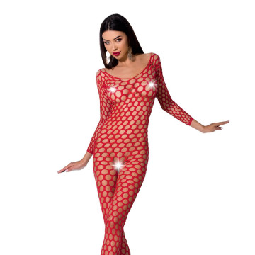 Бодістокінг з крупною сіткою Passion BS077 red – купити