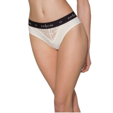 Трусики з широкою гумкою і мереживом Passion PS001 PANTIES M, ecru