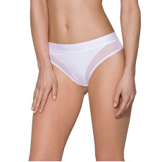 Трусики с прозрачной вставкой Passion PS002 PANTIES white, размер S