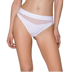 Трусики с прозрачной вставкой Passion PS006 PANTIES white, размер L