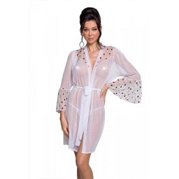 Повітряний пеньюар Passion LOVELIA PEIGNOIR XXL/XXXL, white – купити