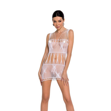 Бодістокінг мінісукня з метеликами Passion BS090 One Size white – купити