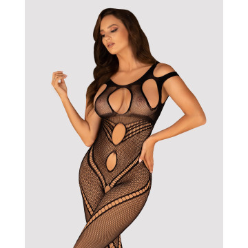 Бодістокінг Obsessive Bodystocking G322 S/M/L, фантасмагорично-силуетний крій – купити