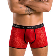 Чоловічі прозорі боксери Passion 046 SHORT PARKER S/M Red, сітка, під леопард