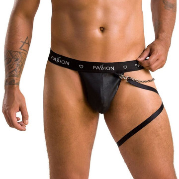 Чоловічі трусики танга з підв’язкою Passion 058 THONG BILL L/XL Black – купити