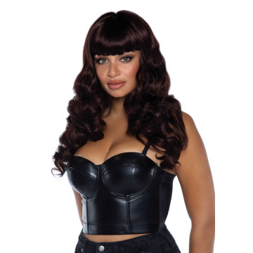 Хвиляста перука Leg Avenue Misfit Long Wavy Wig Brown, довга, реалістичний вигляд, 61 см – купити
