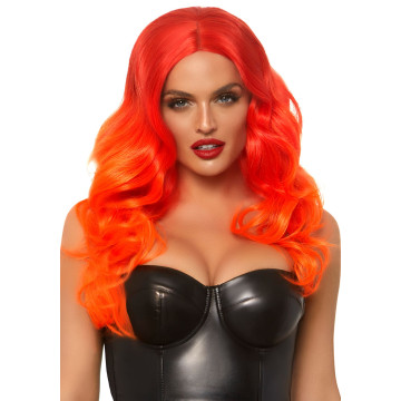 Руда перука омбре Leg Avenue Ombre long wavy wig, довга, локони, 61 см – купити