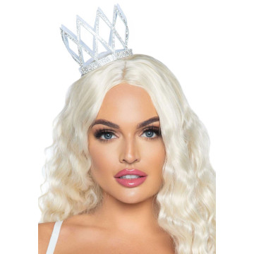 Корона зі стразами Leg Avenue Faux rhinestone die cut crown, з резиночками для кріплення – купити