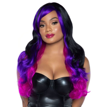 Leg Avenue Allure Multi Color Wig Black/Purple – купити