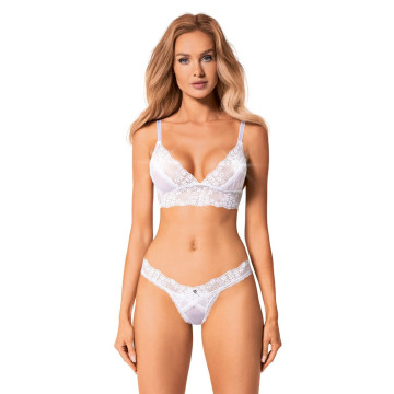 Еротичний комплект Obsessive Heavenlly 2-pcs set XL/2XL, бюстгальтер і танга – купити