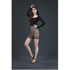 Эротическое платье Moonlight Model 13 XS-L Black, длинный рукав