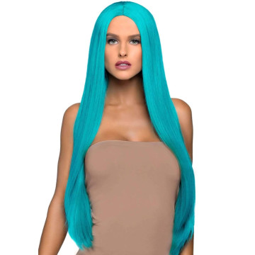 Перука Leg Avenue 33? Long straight center part wig turquoise – купити