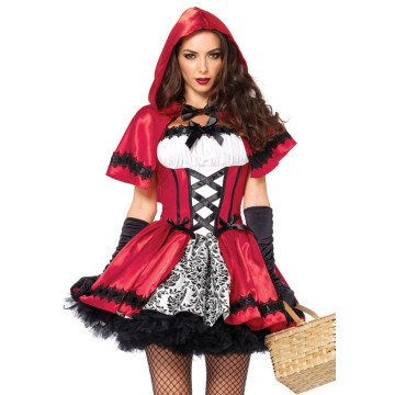 Еротичний костюм Червоної шапочки Leg Avenue Gothic Red Riding Hood M, сукня, накидка – купити