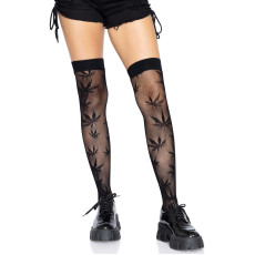 Чулки Leg Avenue 420 Net thigh highs Black