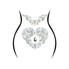 Стрази-прикраси для тіла Leg Avenue Novalie body jewels sticker, наліпки