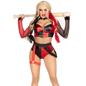 Еротичний костюм Leg Avenue Crime Spree Sweetie Costume S, топ, шорти – купити