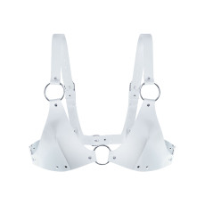 Лиф из натуральной кожи Feral Feelings - Bikini Top White