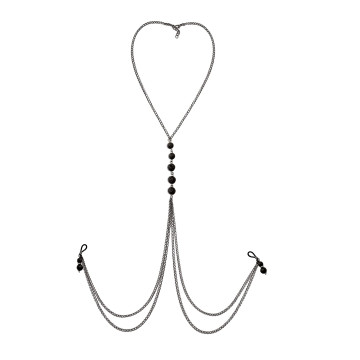 Украшение на грудь с натуральными камнями Art of Sex - Nipple clamps Lava – купить