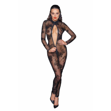 Бодістокінг Noir Handmade F237 Long tulle overall - S – купити