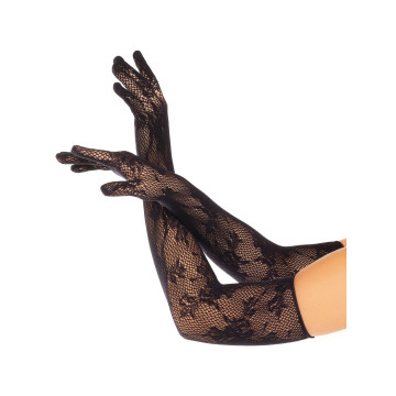 Митенки Leg Avenue Lace Opera Length Gloves Black – купить
