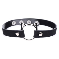 Чокер Master Series Kinky Kitty Ring Slim Choker - Black