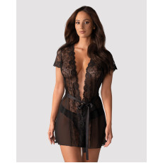 Пеньюар Obsessive Alluria peignoir & thong L/XL