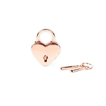 Замочек Liebe Seele Heart Shape Padlock Rose Gold (2 шт) – купить