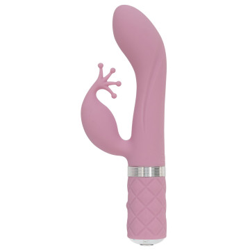 Розкішний вібратор-кролик Pillow Talk - Kinky Pink з кристалом Сваровські, потужний