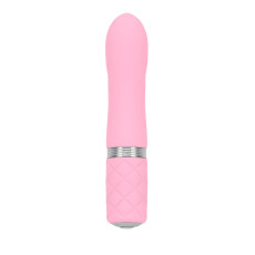 Розкішний вібратор PILLOW TALK - Flirty Pink з кристалом Сваровські, гнучка голівка