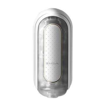 Вібромастурбатор Tenga Flip Zero Electronic Vibration White, змінна інтенсивність, розкладний – купити
