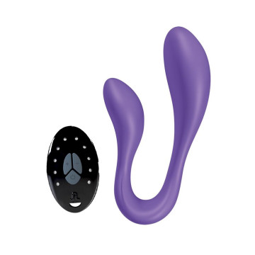 Вібратор для пар Adrien Lastic Couple Secrets II з пультом LRS, два мотори, універсальний – купити