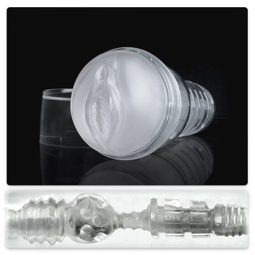 Мастурбатор-вагіна Fleshlight Ice Lady Crystal, напівпрозорий матеріал і корпус – купити