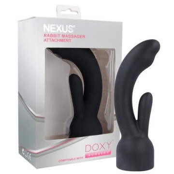 Насадка для вібромасажера Doxy Number 3 - Nexus Rabbit Massager у вигляді вібратора-кролика – купити