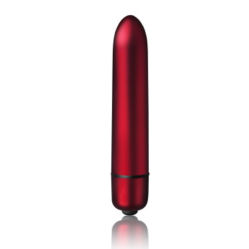 Віброкуля Rocks Off 10 Speed Scarlet Velvet матова, 9 см – купити