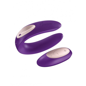 Вібратор для пар Satisfyer Double Plus Remote з пультом ДК та двома моторчиками – купити
