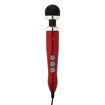 Вібромасажер DOXY Die Cast 3 Candy Red, дуже потужний, живлення 220В, металевий корпус – купити