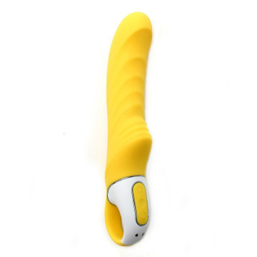 Потужний вібратор Satisfyer Vibes Yummy Sunshine з гнучким стовбуром і стимул. рельєфом, 12 режимів – купити