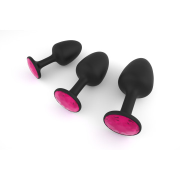 Анальна пробка Dorcel Geisha Plug Ruby XL з кулькою всередині, створює вібрації, макс діаметр 4,5 см – купити
