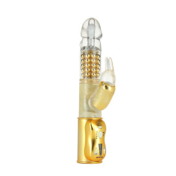 Вібратор-кролик Dorcel Orgasmic Rabbit Gold з перлинним масажем – купити