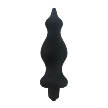 Анальна пробка з вібрацією Adrien Lastic Bullet Amuse Black, макс. діаметр 3,9 см – купити
