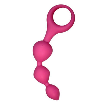 Анальні кульки Alive Triball Pink, силікон макс. діаметр 2 см – купити