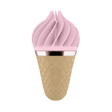 Морозиво-спінатор Satisfyer Lay-On - Sweet Treat Pink/Brown, 10 режимів роботи, водонепроникний