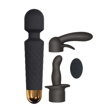 Мінівібромасажер Dorcel Kit Wanderful з насадками (анальна і вагінальна), водонепроникний – купити